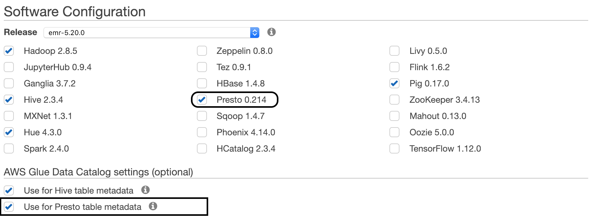 Presto on EMR